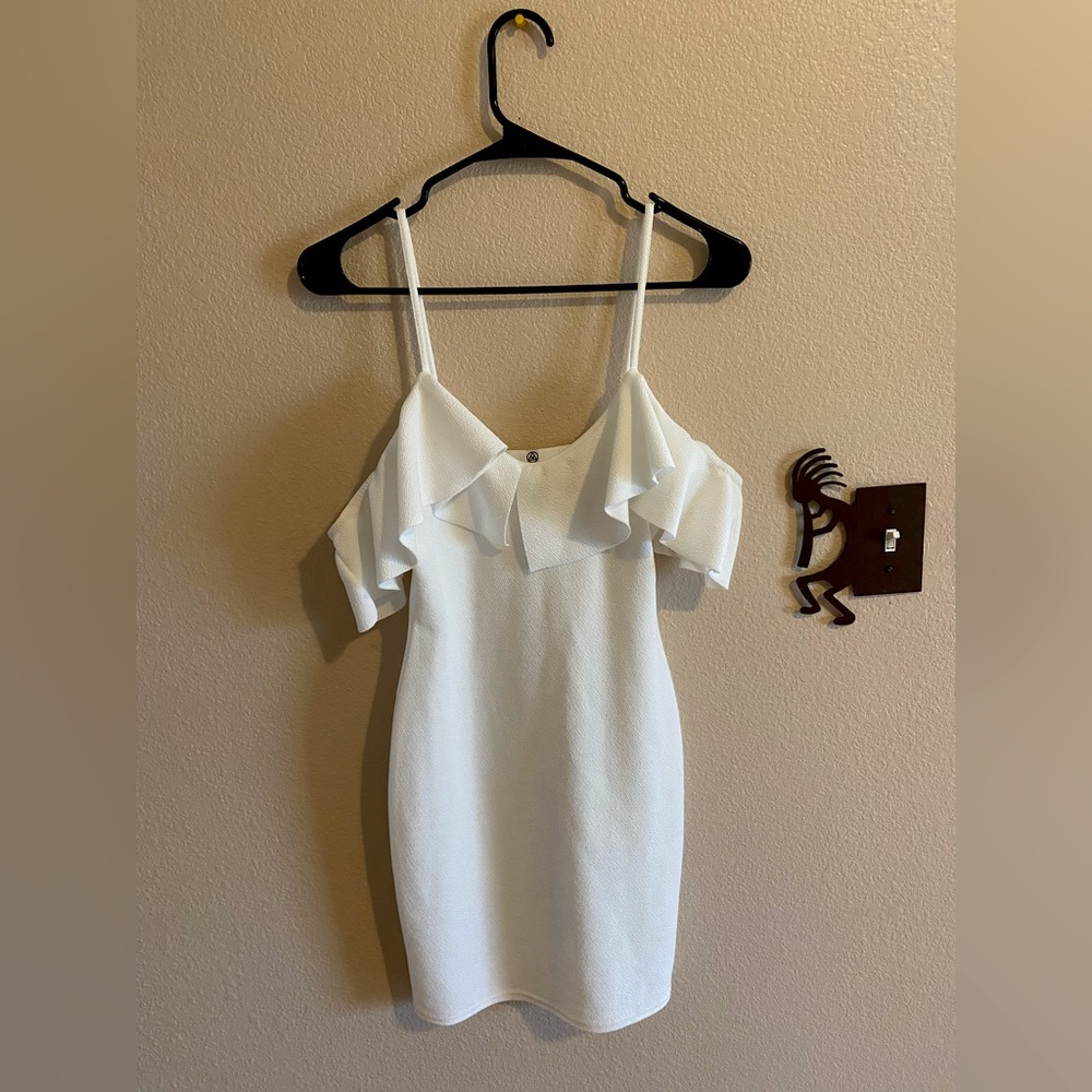White off the shoulder dress